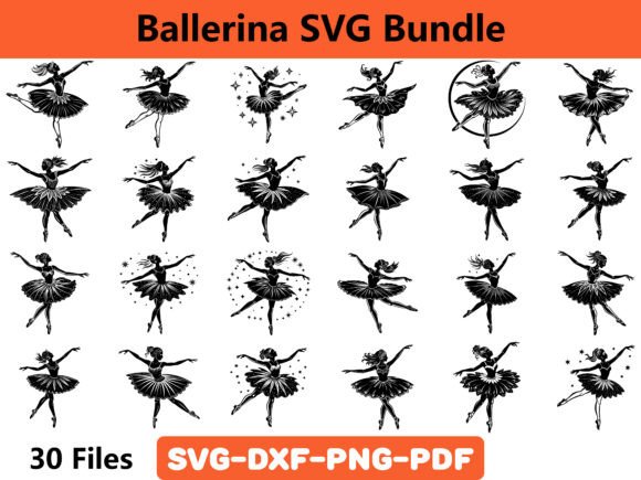 A Ballerina SVG Bundle: Elegance for Crafts & Graphics