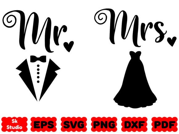 A Brand Designer Reviews Mr and Mrs SVG Graphics for Crafts