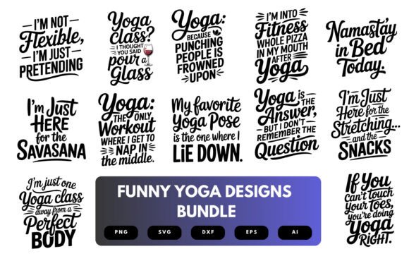 A Brand Designer’s Take on the Funny Yoga SVG Bundle