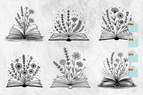 A Designer's Take: Floral Book SVG for Real Projects