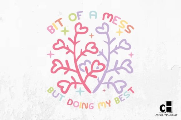 A Handmade Graphic for Crafts and Mental Wellness Projects
