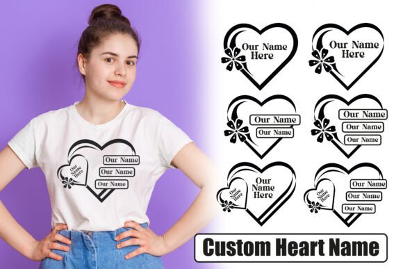 A Heart Name SVG Design: A Graphic Asset for Crafts and Brand Love