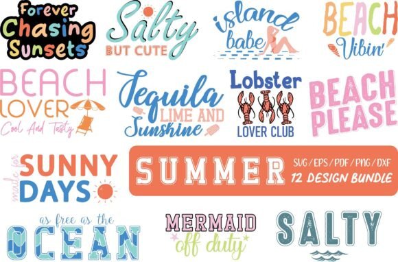 A Retro Summer SVG PNG Bundle for Modern Graphics and Crafts