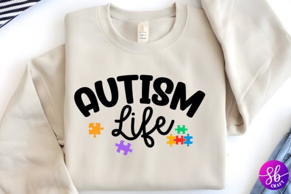 A Versatile Autism Awareness Graphic for Crafting