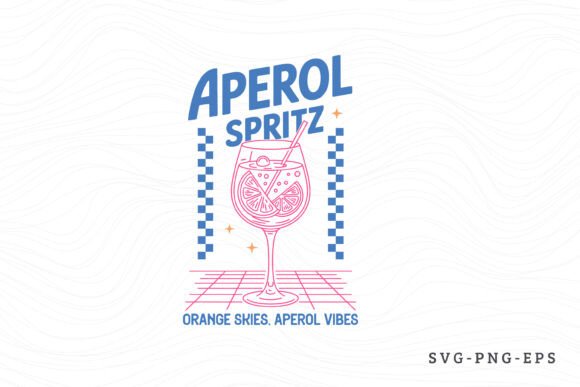 Graphic Asset Review: Aperol Spritz Cocktail SVG PNG