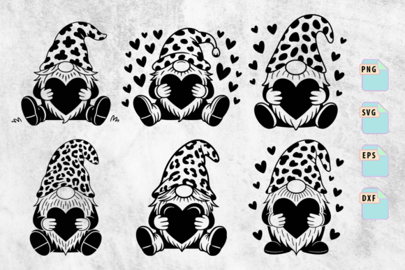 Leopard Heart Gnome SVG: A Versatile Craft Graphic