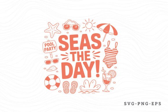 Seas the Day: A Graphic Design Asset for Crafts & Summer Content