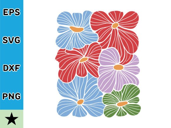 The Boho Flower SVG Vector in Crafts and Graphics